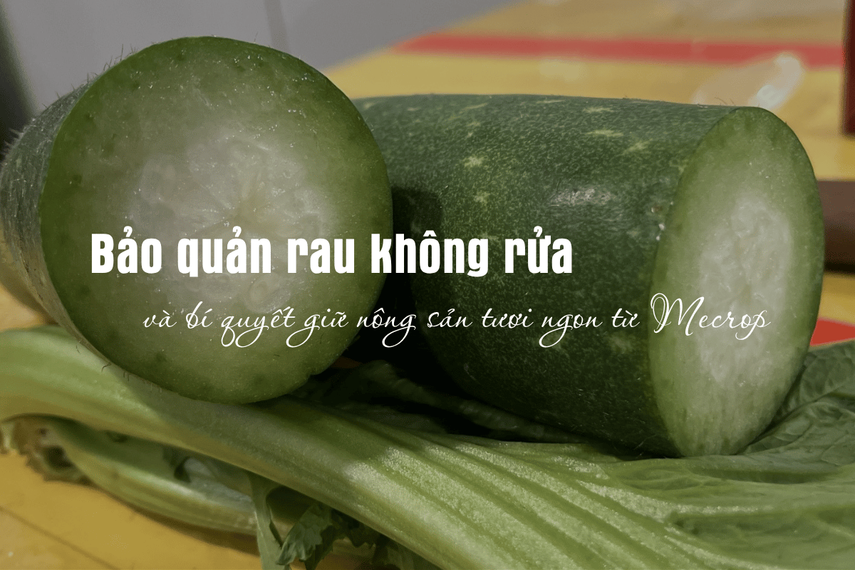 Bảo quản rau không rửa
